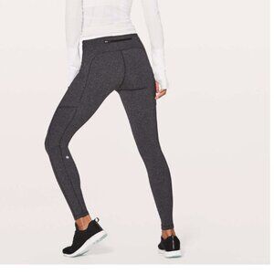 Lululemon Speed Up Tight *28" Power Luxtreme gray full length leggings 4 pockets